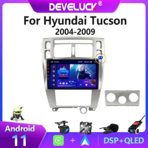 2 din Android 11 Auto Radio Multimedia Video Player Navigation GPS Für Hyundai Tucson 2004 - 2009