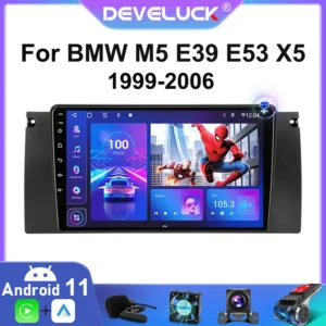 2din Android 11 Auto Radio Multimedia Video Player Navigation GPS für BMW M5 E39 E53 X5 1999-2001