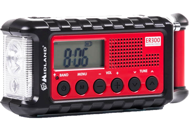 Midland ER300 ist ein Notfallgerät mit AM/FM-Empfänger