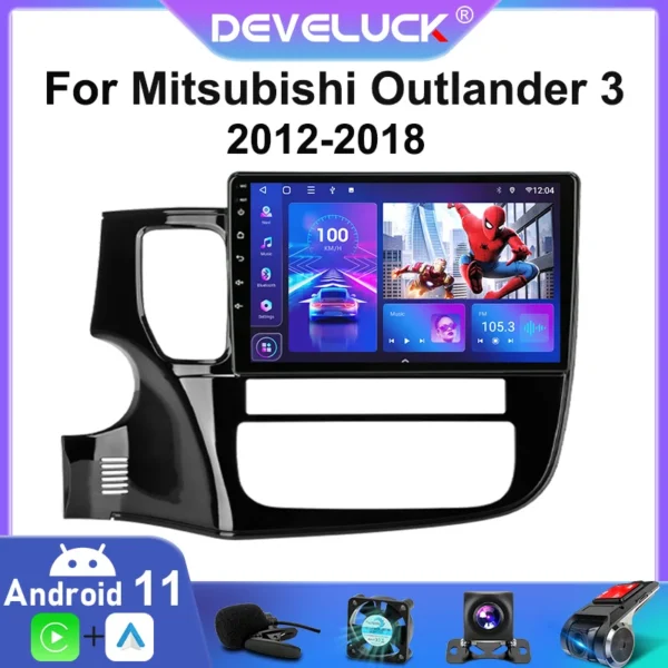 4G 2Din Android 11 Auto Radio Für Mitsubishi Outlander xl 3 2012-2018 GPS Navigation subwoofer
