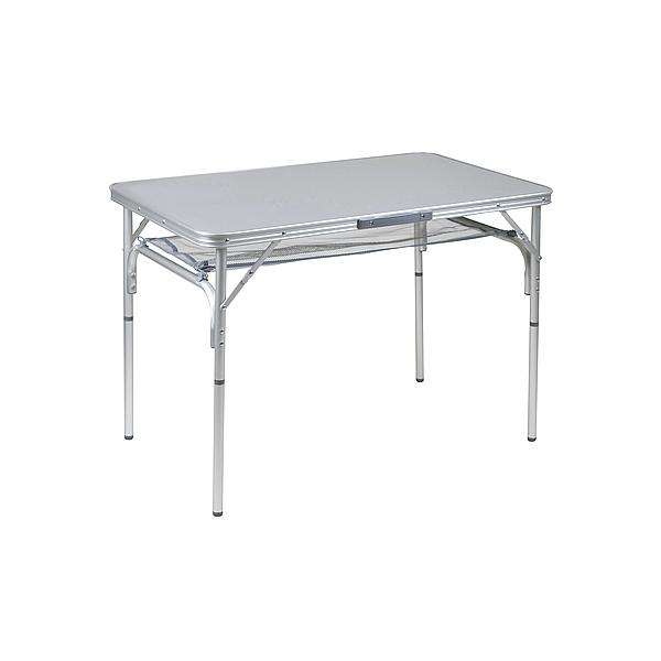 Ein äußerst stabiler Campingtisch mit einer wasser- und hitzebeständigen Tischplatte. Dieser Tisch hat abnehmbare Beine
