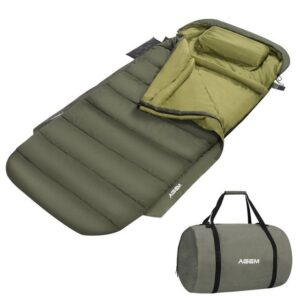 AGEM Schlafsack Outdoor Winter -5°C Camping 4 Jahreszeiten Sommer Sleepingbag