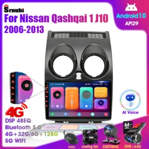 Android 11 2 DIN für Nissan Qashqai 1 J10 2006-2014 Auto Radio 4G Navigation Multimedia Video Player
