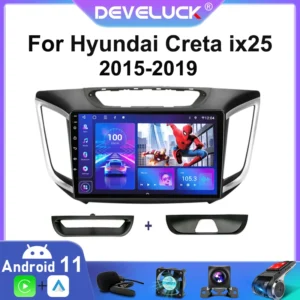 Android 11 Auto Radio Für Hyundai Creta ix25 2015-2019 2 Din Multimedia Video Player GPS Navigation