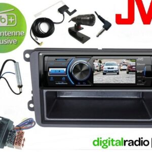 DSX JVC TFT Bluetooth DAB+ USB Radio Antenne inkl für VW Golf 5 V Bj 03-08 Autoradio (Digitalradio (DAB), 45,00 W)