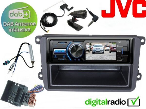 DSX JVC TFT Bluetooth DAB USB Radio für Transporter T5 Autoradio (Digitalradio (DAB), 45 W)