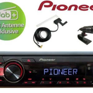 DSX PIONEER DAB+ Bluetooth USB Radio + DAB Antenne Fensterklebe Antenne Autoradio (Digitalradio (DAB), 50,00 W)