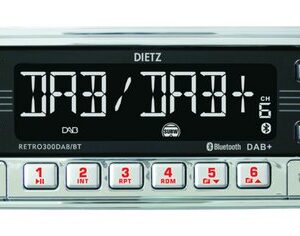 Dietz 1-DIN Dietz Retro Radio DAB+, BT, MP3, USB, RDS Autoradio (Digitalradio (DAB), FM/UKW, 20,00 W)