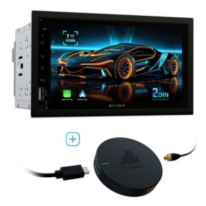 ELGAUS ELGAUS OM-270A universelles 2 DIN Android 11 Autoradio (FM-Tuner mit RDS, Digitalradio (DAB), UKW, CarPlay, Android Auto, RDS, DAB, RGB, Fernbedienung, Manual in DE/EN)