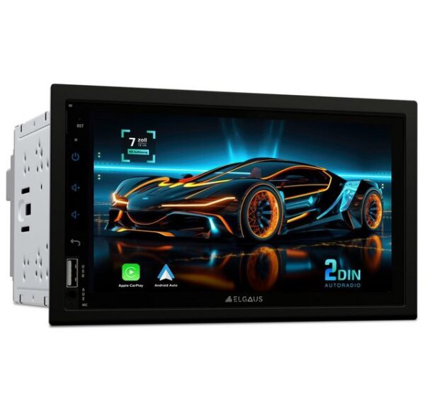 ELGAUS ELGAUS OM-270A universelles 2 DIN Android 11 Autoradio (FM-Tuner mit RDS, Digitalradio (DAB), UKW, CarPlay, Android Auto, RDS, DAB, RGB, Fernbedienung, Manual in DE/EN)