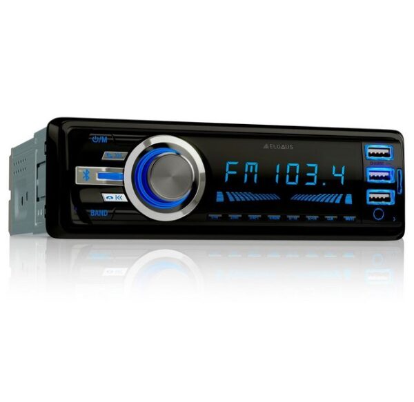 ELGAUS OM-180P 1 Din Autoradio (FM/AM, RDS, Bluetooth, RDS, Fernbedienung, ID3, Appsteuerung, Manual in DE/EN)