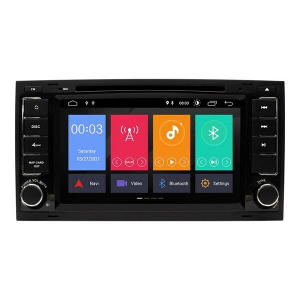 GABITECH 7" Android 11 Autoradio GPS Für VW Touareg Transporter T5 Multivan Autoradio