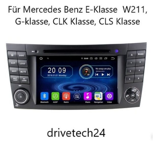 GABITECH 7 Zoll Autoradio GPS NAVIGATION für Mercedes Benz W211 CLS W219 W463 Autoradio