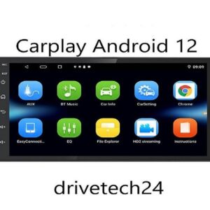 GABITECH 7 zoll 2 DIN android 12 Autoradio GPS Navil USB FM CARPLAY Autoradio