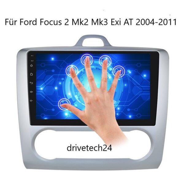 GABITECH 9 zoll Autoradio GPS Navigation Für Ford Focus 2 MK2 MK3 Exi AT Autoradio