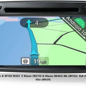 GABITECH Android Autoradio GPS Navi für Mercedes Benz C CLK Viano A-W168 W203 Autoradio