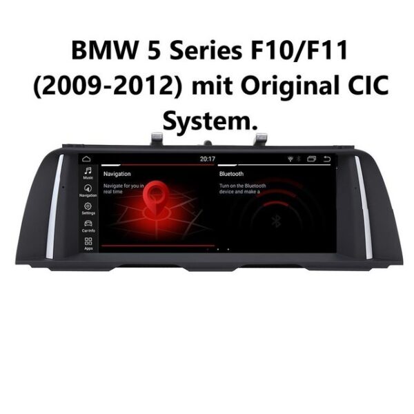 GABITECH BMW F10 F11 CIC 2009-2012 10.2" Android 13 Autoradio GPS Navi Carplay Einbau-Navigationsgerät