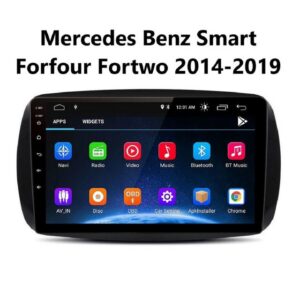 GABITECH für Mercedes Smart Fortwo 2014-2019 9 zoll Android Autoradio Carplay Einbau-Navigationsgerät