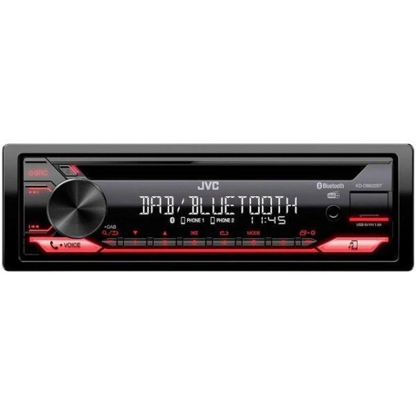 JVC JVC KDDB622BT Autoradio Anschluss für Lenkradfernbedienung, Bluetooth® Autoradio