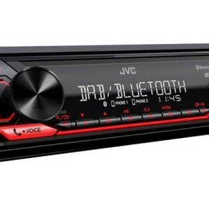 JVC KD- X282DBT 1-DIN Digitalradio DAB+ Bluetooth USB Autoradio (Digitalradio (DAB)