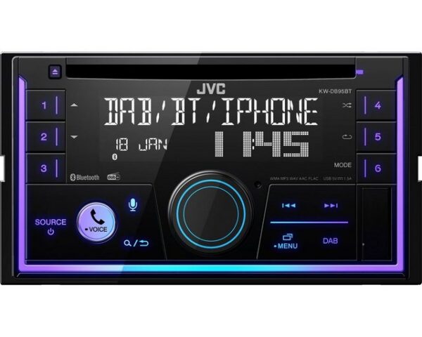 JVC KW-DB95BT 2DIN CD-Receiver DAB+ Bluetooth USB Amazon Alexa Autoradio