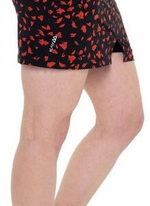 Kaymountain Skort Damen Trekking Wander Rock Short Marbella Ultra Leicht Navy-Fire 34 mit Elastikbund