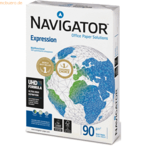 Navigator Kopierpapier Expression A4 hochweiß 90g/qm VE=500 Blatt