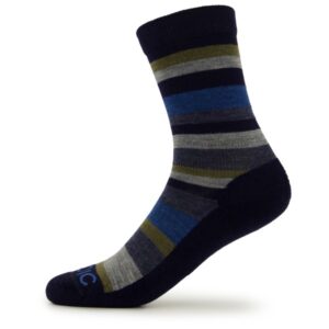 Stoic - Merino Trekking Crew Socks Stripes - Wandersocken Gr 36-38 schwarz