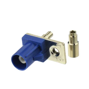 Superbat Fakra "C" Blue Male Front Mount RF Coaxial Connector for GPS Telematics or Navigation