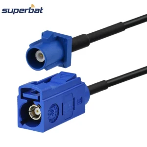 Superbat GPS Antenna Car Extension Cable Fakra C Male to Female Straight 50cm for Telematics or Navigation