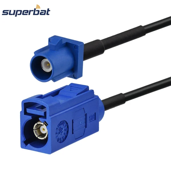 Superbat GPS Antenna Car Extension Cable Fakra C Male to Female Straight 50cm for Telematics or Navigation