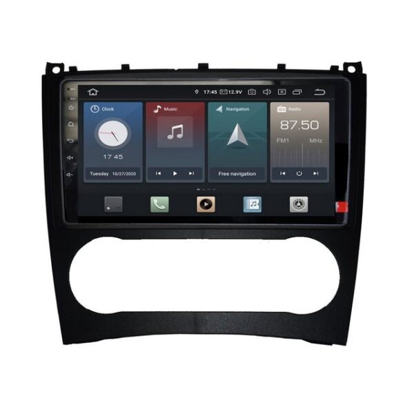 TAFFIO Für Mercedes W203 MOPF 9" Touch Android Autoradio GPS CarPlay Einbau-Navigationsgerät