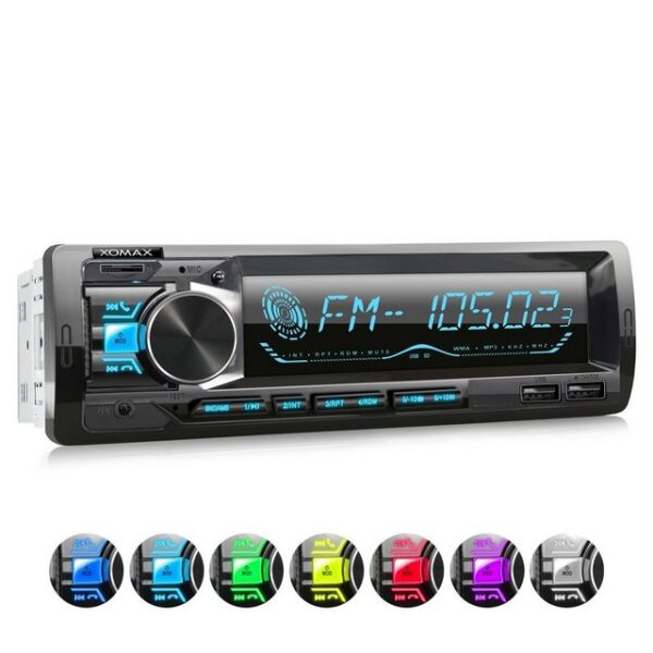 XOMAX XM-R279: Autoradio mit Bluetooth, 2x USB, SD, AUX IN, 1 DIN Autoradio