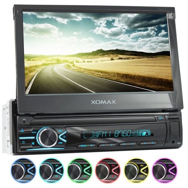 XOMAX XM-V746 Autoradio mit 7 Zoll Bildschirm, Bluetooth, USB, SD, 1 DIN Autoradio