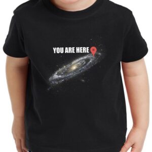 style3 Print-Shirt Kinder T-Shirt Galaxy - you are here navigation milchstraße