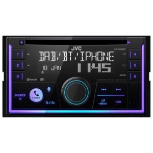 JVC JVC KW-DB95BT 2-DIN Receiver mit Bluetooth 4x50 Watt ohne DAB+ Antenne Autoradio (Digitalradio (DAB), UKW)