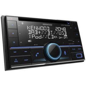 Kenwood CD/USB-Receiver mit Bluetooth, Digitalradio DAB+ Autoradio (Anschluss für Lenkradfernbedienung, DAB+ Tuner)