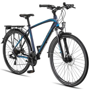 Licorne Bike Premium Touring Trekking Bike in 28 Zoll - Fahrrad für Jungen, Mädchen, Damen und Herren - 21 Gang-Schaltung - Mountainbike - Crossbike