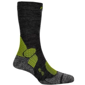 P.A.C. TR 4.1 Trekking Merino Compression Herren Wandersocken (Lime 40-43) Trekkingsocken