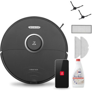 S8 Roboter-Staubsauger 6000Pa mit Zubehör LiDAR® Navigation 3D-Kartierung(Aufrüstung auf S7) - Schwarz - Roborock