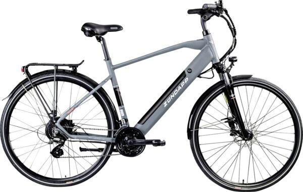 Zündapp E-Bike Trekking Z810 Herren 28 Zoll RH 52 cm 24-Gang 417 Wh grau