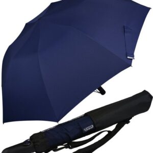 iX-brella Taschenregenschirm Trekking Golf-Taschenschirm XXL mit Umhängetasche, mit riesigem 124cm Dach-Durchmesser