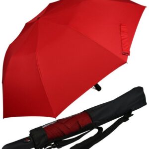 iX-brella Taschenregenschirm Trekking Golf-Taschenschirm XXL mit Umhängetasche, mit riesigem 124cm Dach-Durchmesser