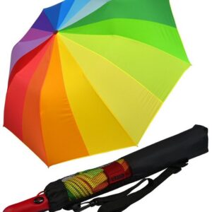 iX-brella Taschenregenschirm Trekking Golf-Taschenschirm XXL mit Umhängetasche, mit riesigem 124cm Dach-Durchmesser