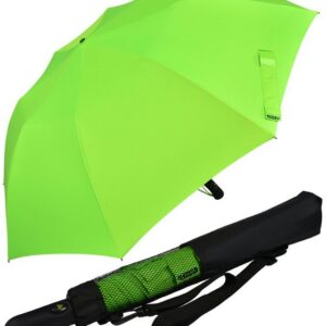 iX-brella Taschenregenschirm Trekking Golf-Taschenschirm XXL mit Umhängetasche, mit riesigem 124cm Dach-Durchmesser