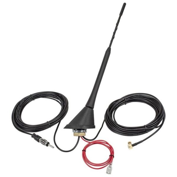 tomzz Audio DAB Antenne Auto Kombi Dach Antenne DAB+ UKW AM FM mit Verstärker SMB Autoradio-Ersatzantennenstab