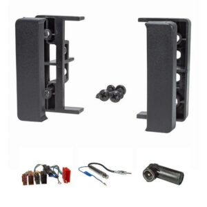 tomzz Audio Radioblende Set passt für Audi A4 B5 8D Facelift A6 C5 B4 schwarz mit Autoradio