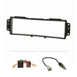 tomzz Audio Radioblende Set passt für Kia Picanto SA 2008- 2011 schwarz mit Radioa Autoradio