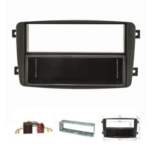 tomzz Audio Radioblende Set passt für Mercedes C-Klasse W203 S203 CL203 CLK C209 A Autoradio