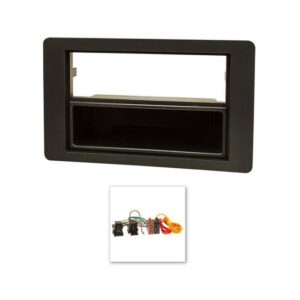 tomzz Audio Radioblende Set passt für Saab 9.5 YS3E Bj.2005-2010 schwarz mit Radio Autoradio